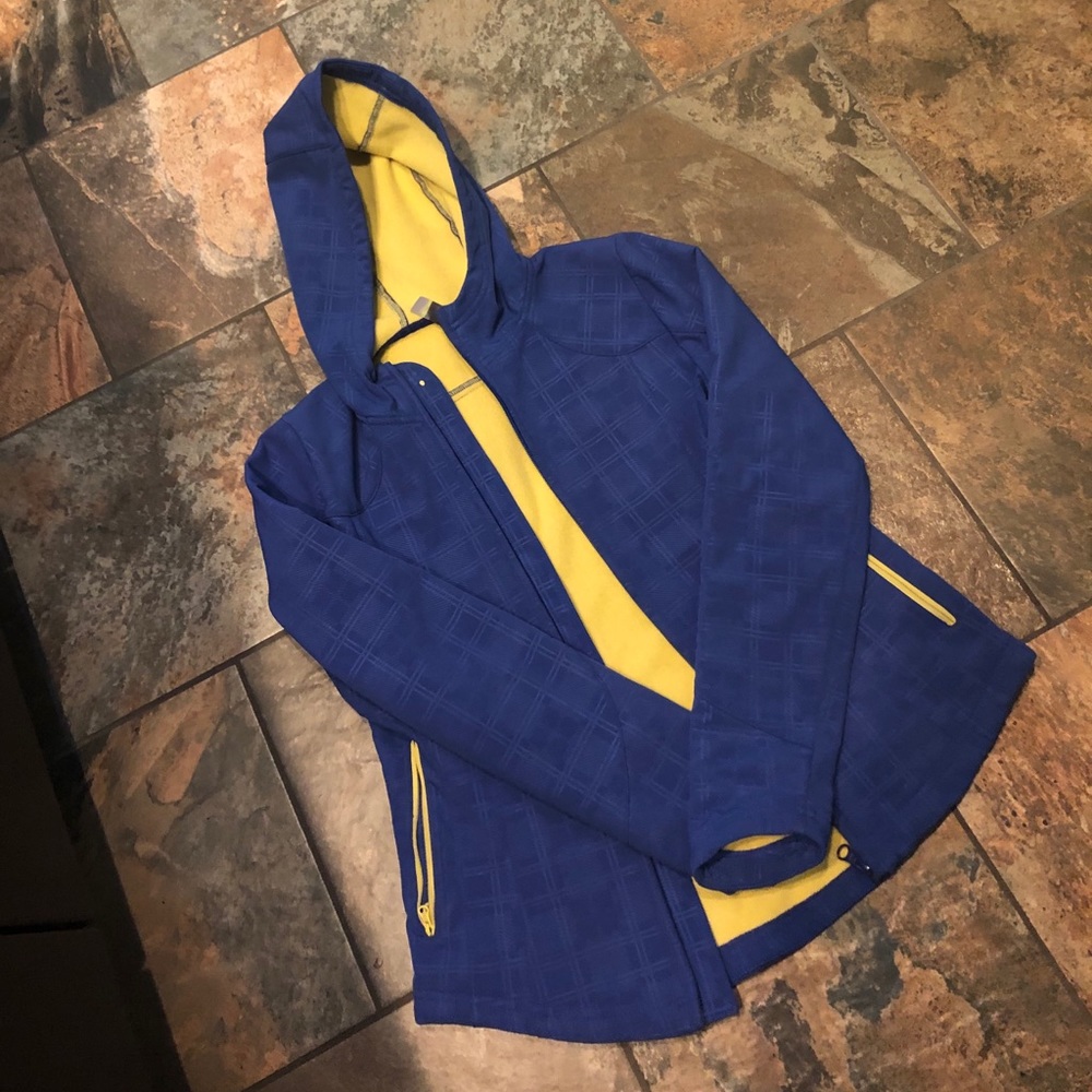 Mondetta Fleece Purple/Yellow Zipper Jacket